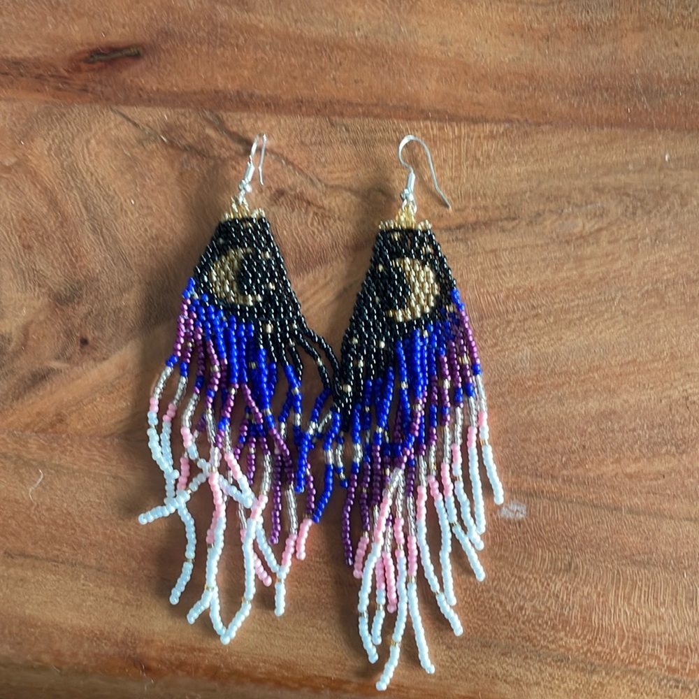 Beaded Tassel Earrings